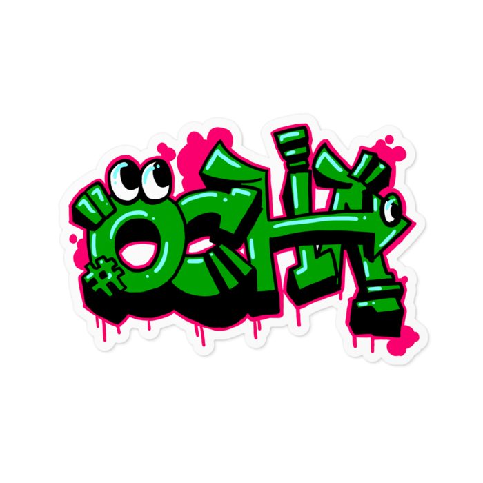 ステッカー - 100 x 100 (mm)