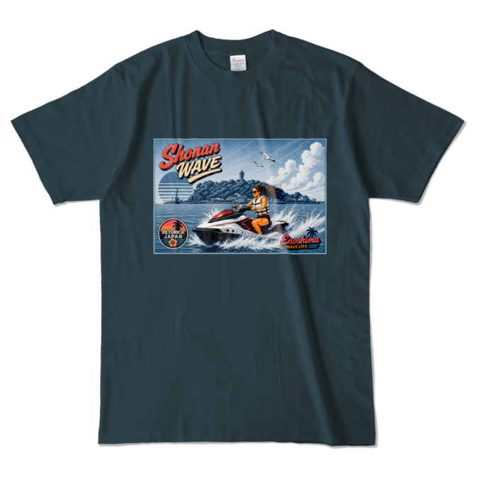 カラーTシャツ - L - デニム (濃色)