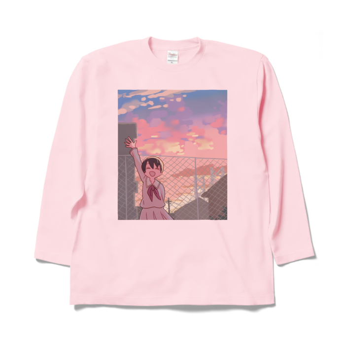 ロングスリーブTシャツ - XL - ライトピンク