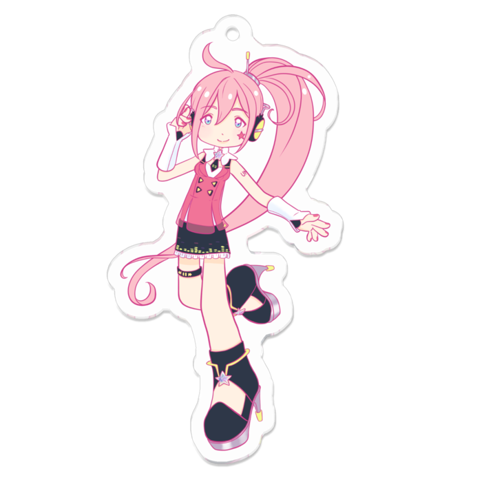 アクリルキーホルダー（コーティング） - 70 x 70 (mm)