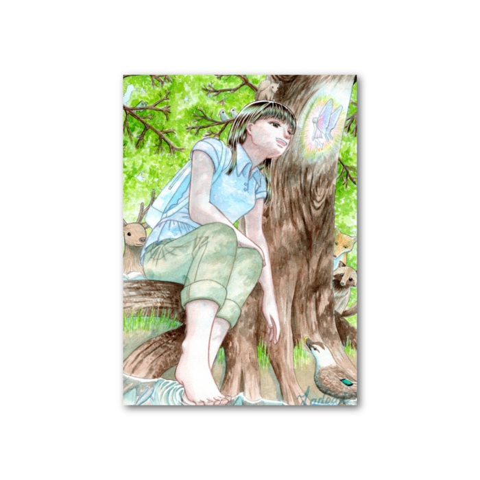 フォト風カード - 縦 - 片面