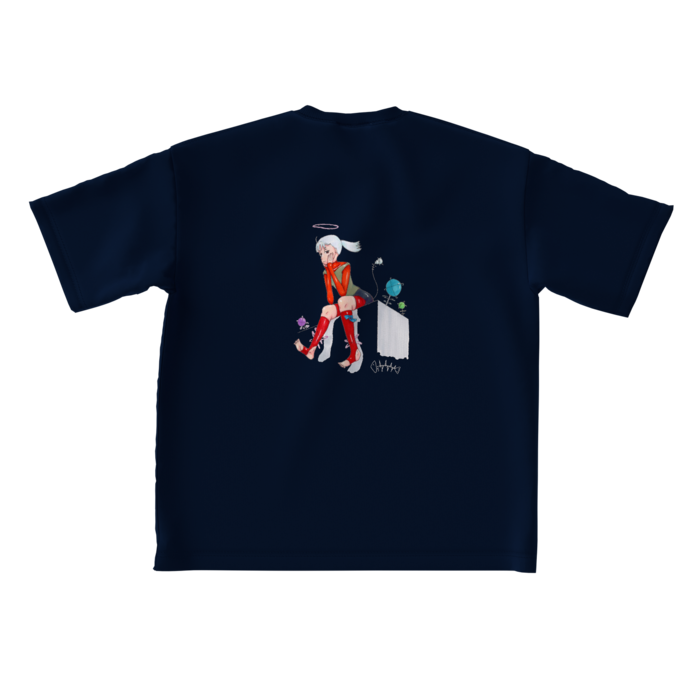 ビッグシルエットTシャツ - L - 背面