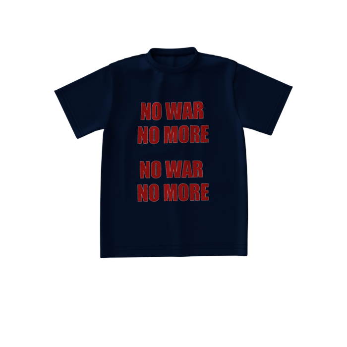 ビッグシルエットTシャツ - S - 正面 - ネイビー