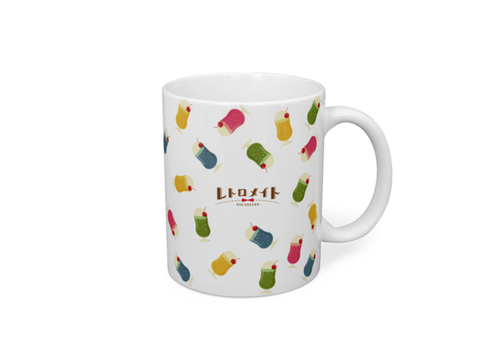 マグカップ - 直径 8 cm / 高さ 9.5 cm