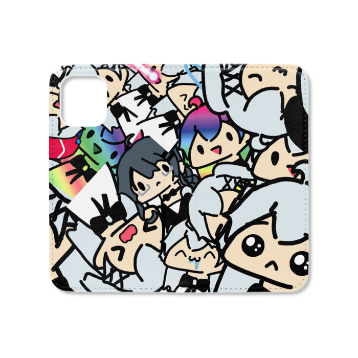 手帳型iPhoneケース（ベルトなし） - iPhone12 mini - ストラップ穴 なし