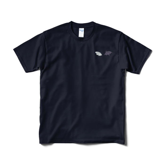 胸元ワンポイントTシャツ - M - ネイビー