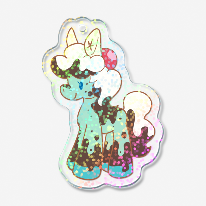 ホログラムアクリルキーホルダー - 50 × 50mm(1)