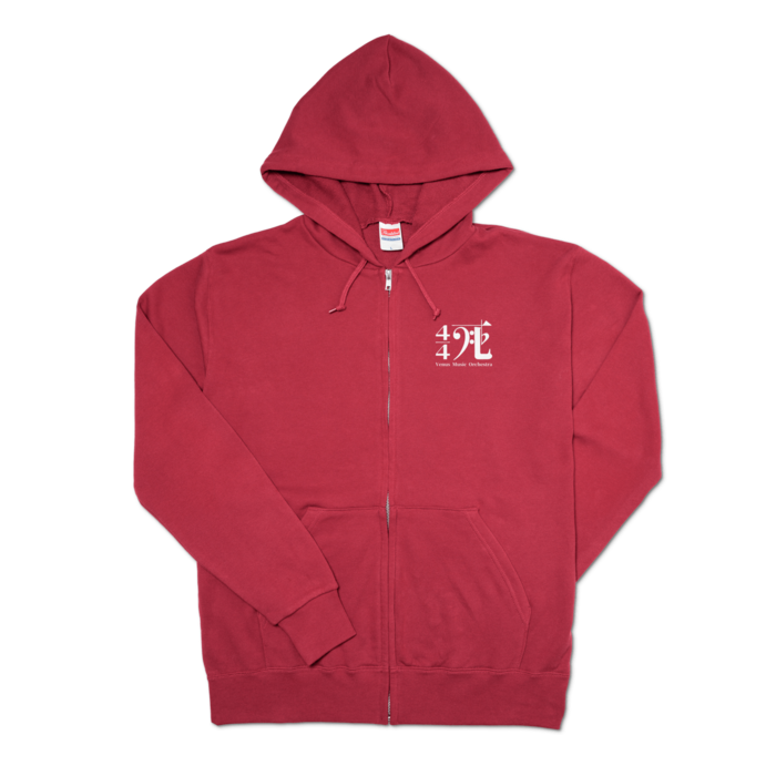 ジップパーカー - L - バーガンディ