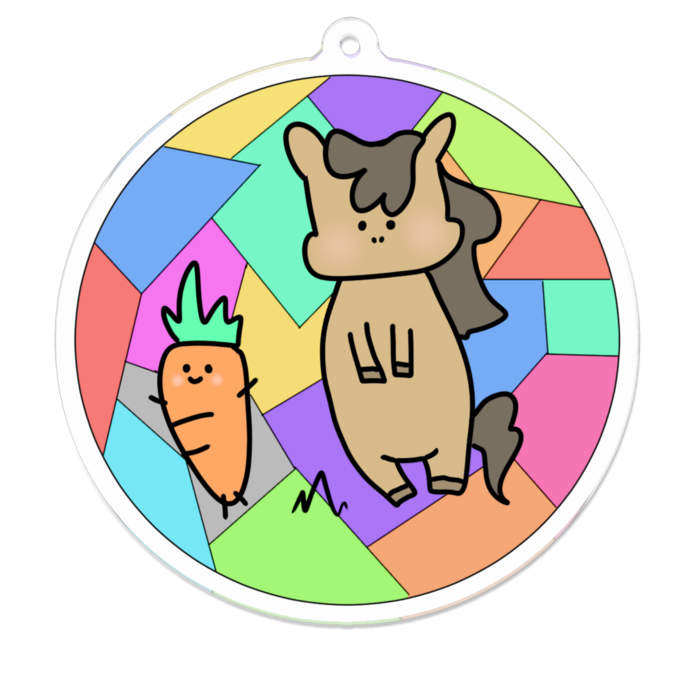 アクリルキーホルダー - 70 x 70 (mm)