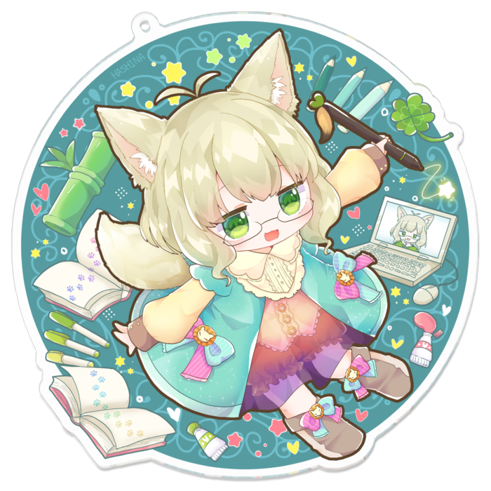 アクリルキーホルダー - 100 x 100 (mm)