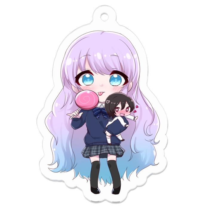 アクリルキーホルダー - 50 x 50 (mm)