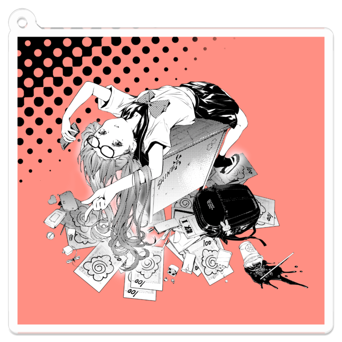 アクリルキーホルダー - 70 x 70 (mm)