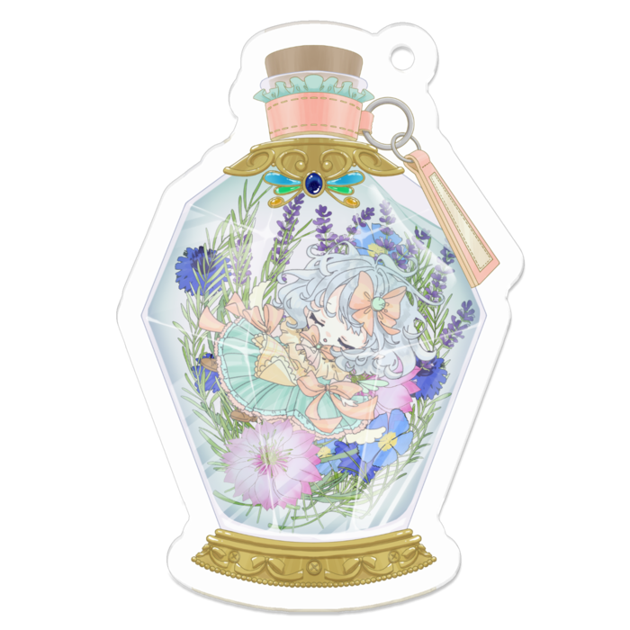 アクリルキーホルダー（コーティング） - 50 x 50 (mm)