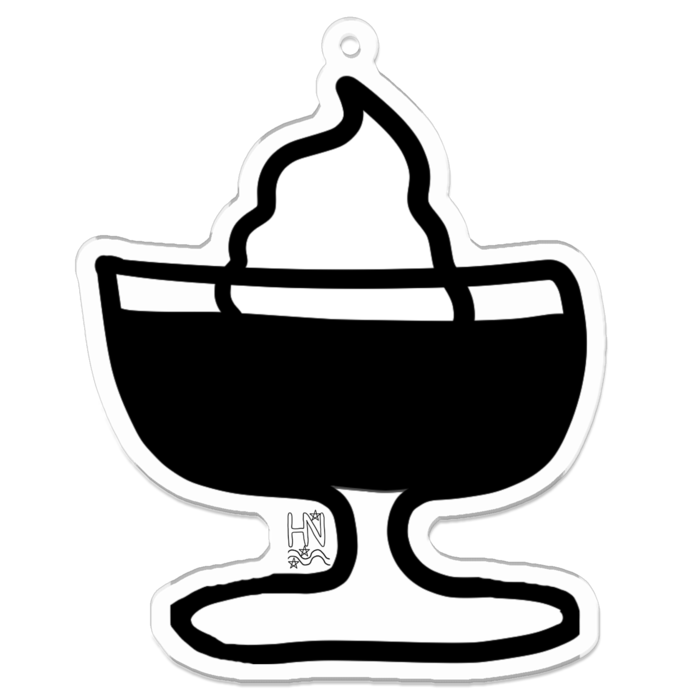 アクリルキーホルダー（コーティング） - 70 x 70 (mm)