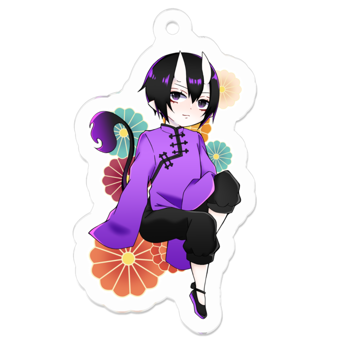 アクリルキーホルダー（コーティング） - 50 x 50 (mm)