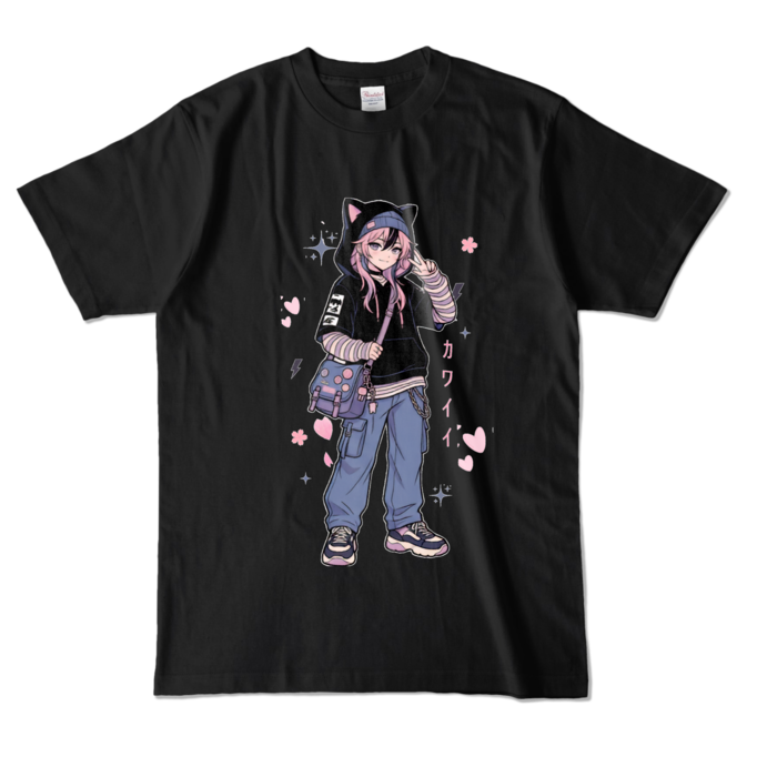 カラーTシャツ - L - ブラック （濃色）