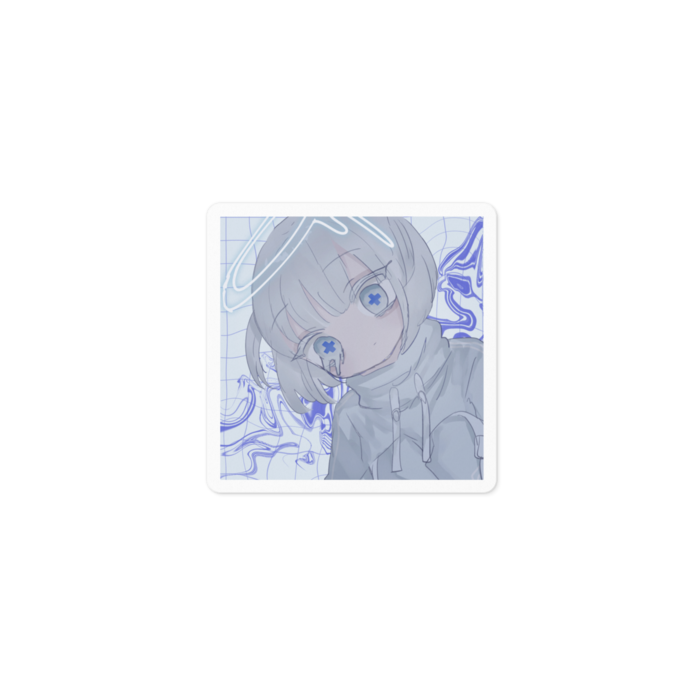 ステッカー - 100 x 100 (mm)ホワイト(※約5cm)2