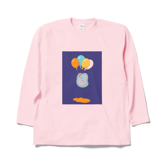 ロングスリーブTシャツ - XL - ライトピンク