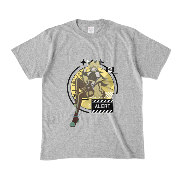 カラーTシャツ - M - 杢グレー (濃色)