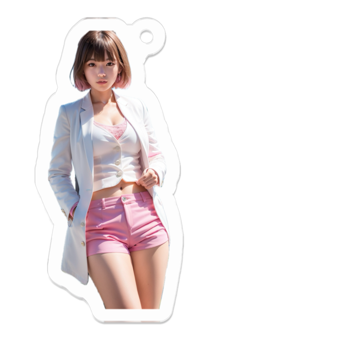 アクリルキーホルダー - 50 x 50 (mm)