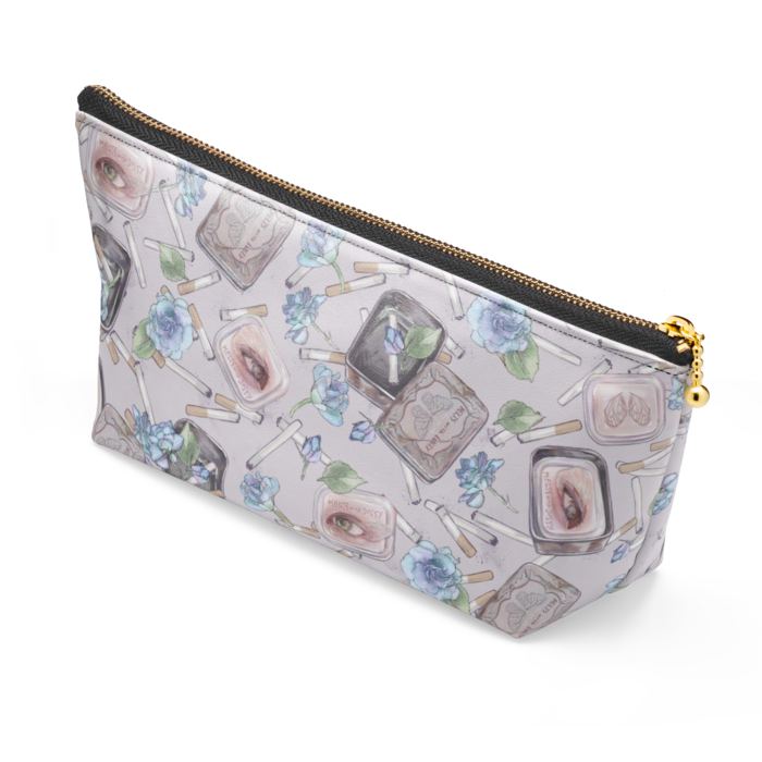 ポーチ - 長さ21.5cm / 高さ10cm - ブラック