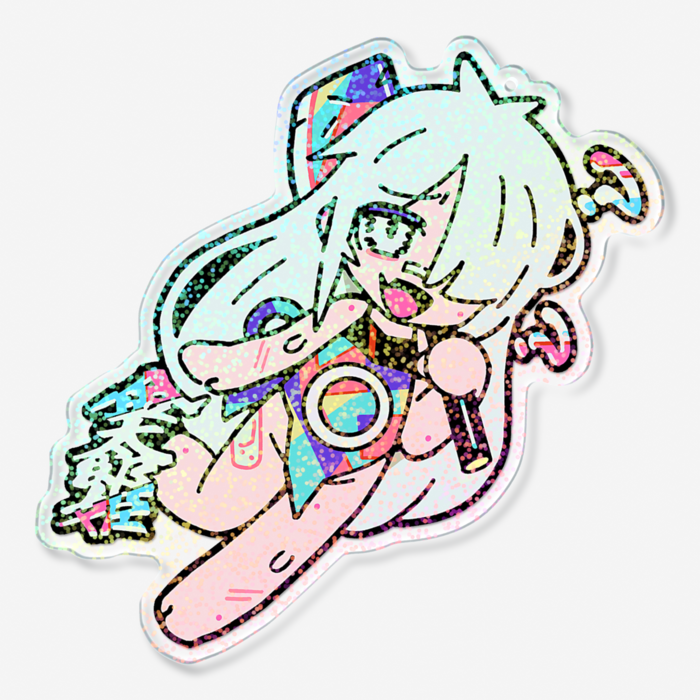 ホログラムアクリルキーホルダー - 100 × 100mm