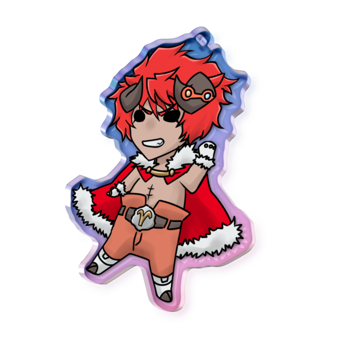 オーロラアクリルキーホルダー - 70 × 70mm