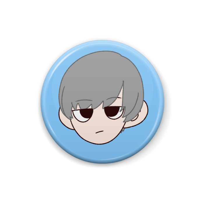 缶バッジ - 25mm 青