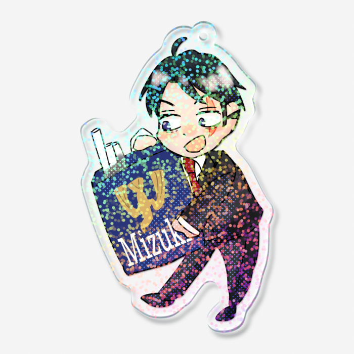 ホログラムアクリルキーホルダー - 70 × 70mm