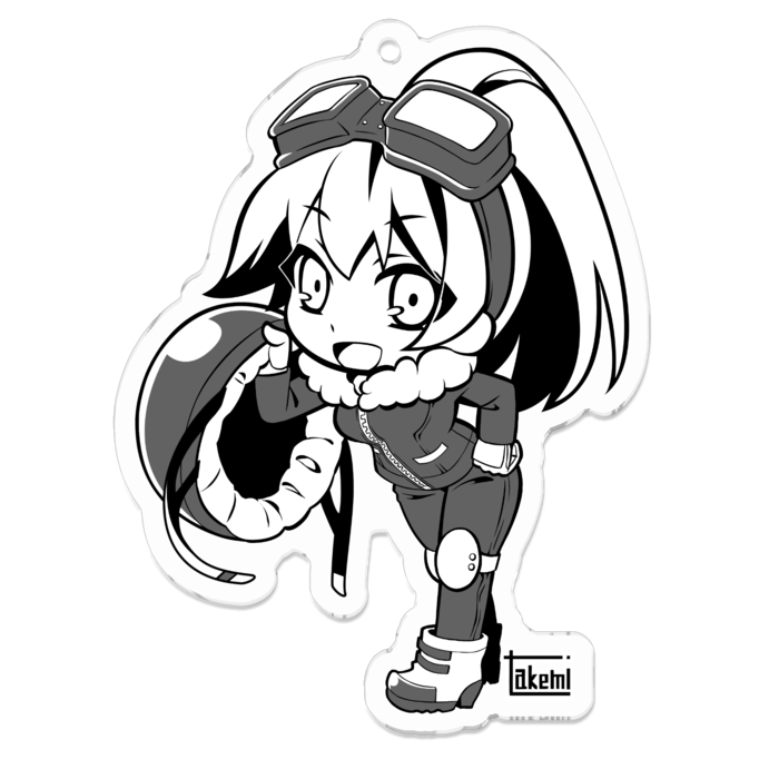 アクリルキーホルダー（コーティング） - 70 x 70 (mm)