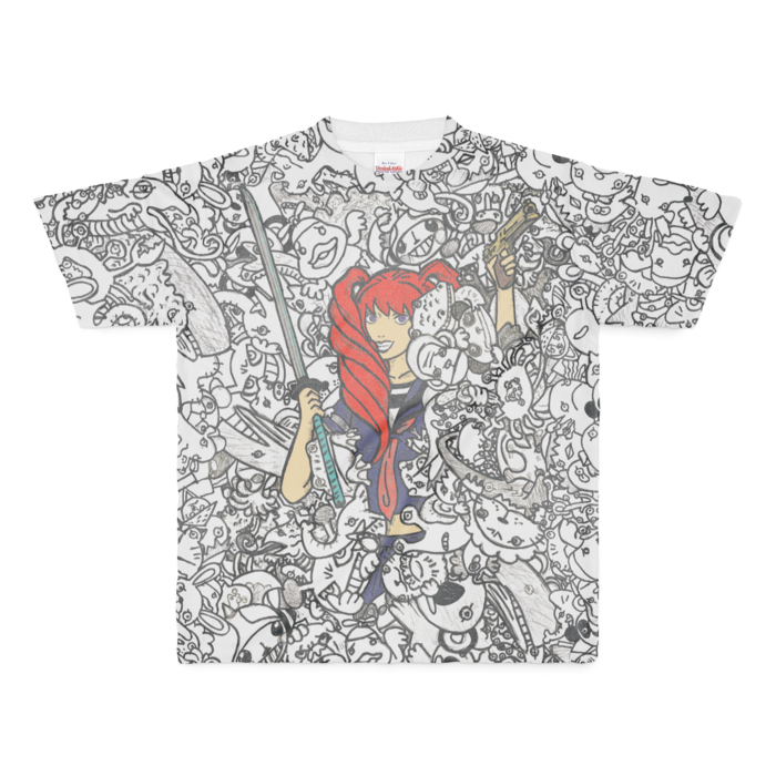 フルグラフィックTシャツ - M - 両面印刷