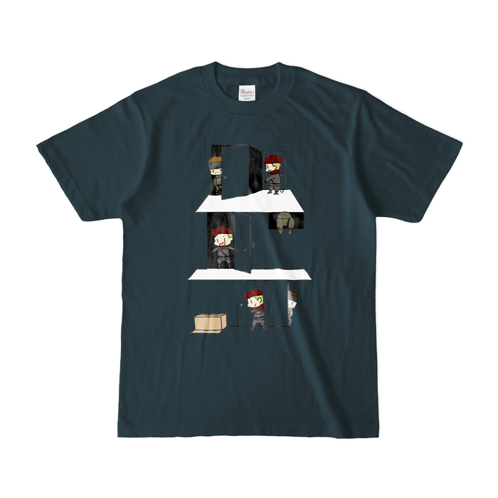 カラーTシャツ(濃色) - S - デニム