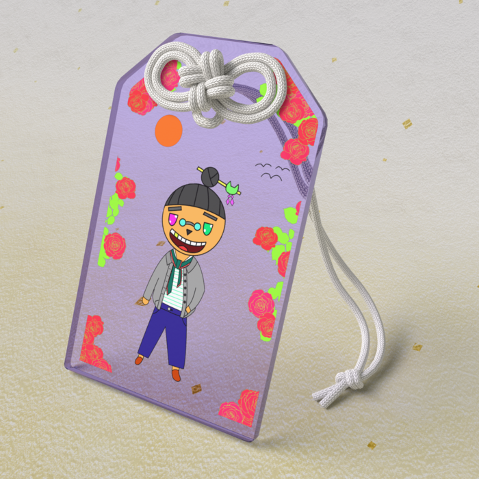 アクリルお守り - 50 × 80mm