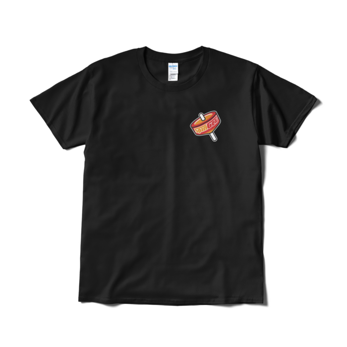 胸ワンポイントTシャツ（短納期） - L - ブラック