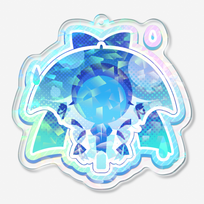 ホログラムアクリルキーホルダー - 70 × 70mm