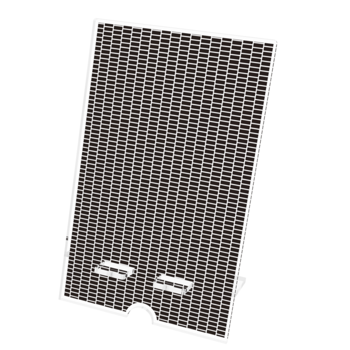 アクリルスマホスタンド - 100x160mm(ケーブル穴あり)