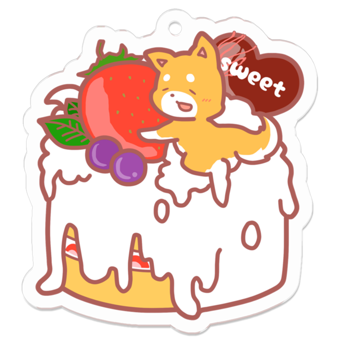 アクリルキーホルダー - 50 x 50 (mm)