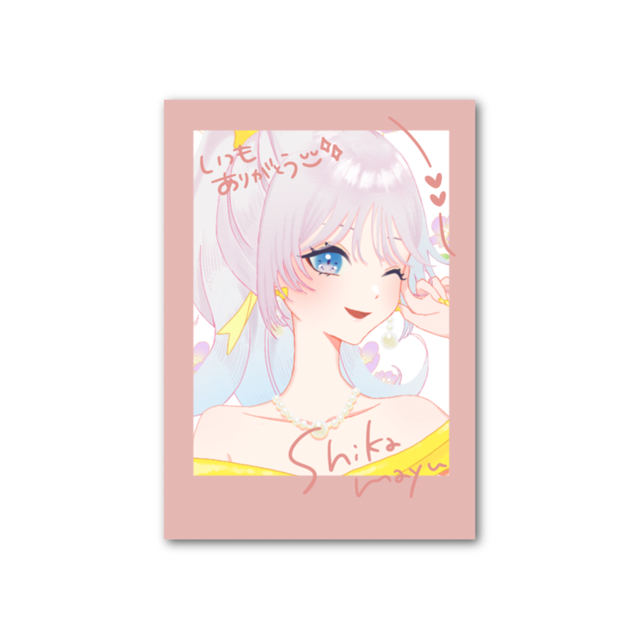 フォト風カード - 縦 - 片面