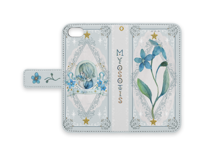 手帳型iPhoneケース - iPhone 8 / 7 - ストラップ穴 あり