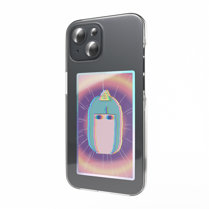 オーロラスマホステッカー - 縦