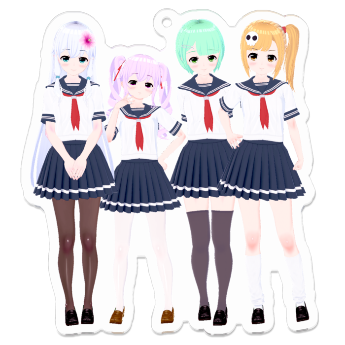 アクリルキーホルダー - 70 x 70 (mm)