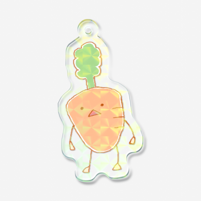 ホログラムアクリルキーホルダー - 50 × 50mm