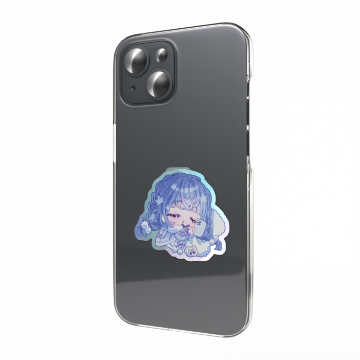 オーロラスマホステッカー - すやすや