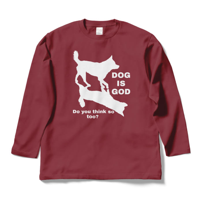 ロングスリーブTシャツ - L - バーガンディ