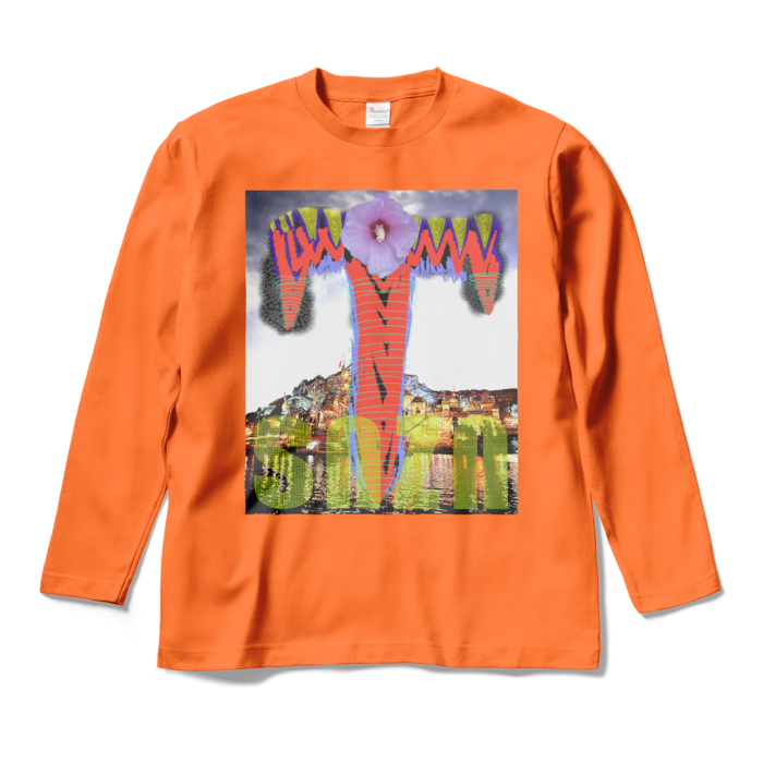 ロングスリーブTシャツ - M - オレンジ