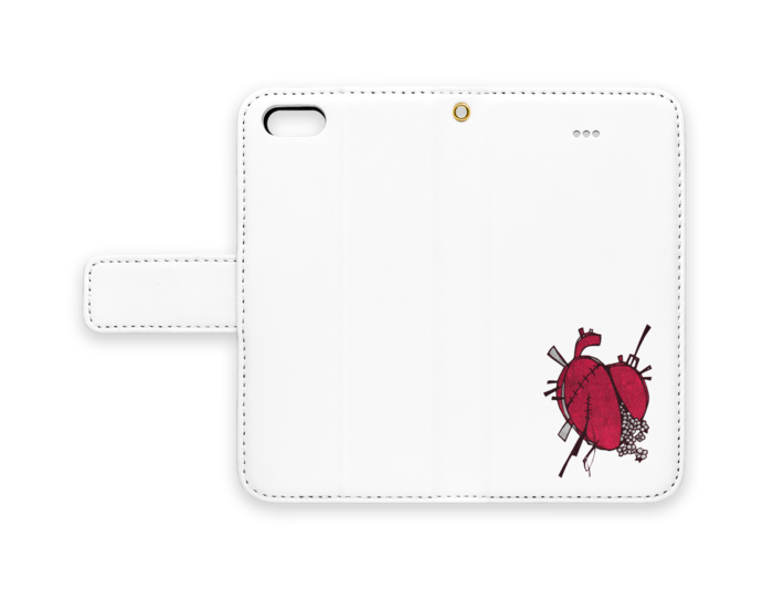 手帳型iPhoneケース - iPhone5 - ストラップ穴 あり