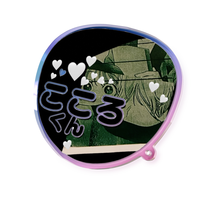 オーロラアクリルキーホルダー - 70 × 70mm