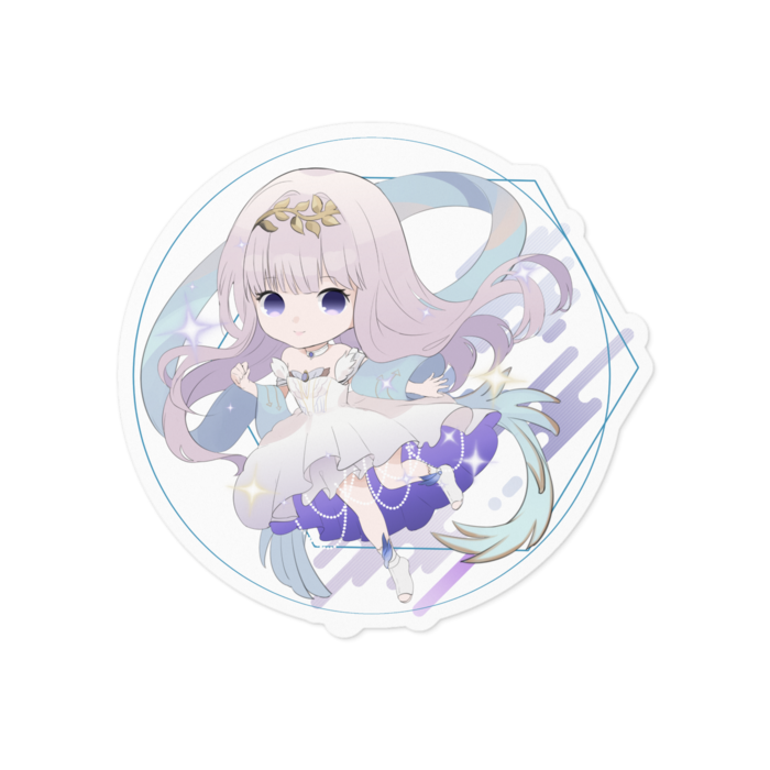 ステッカー - 100 x 100 (mm) ホワイト