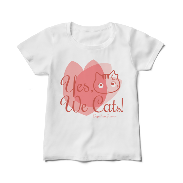 レディースtシャツ Yes We Cats 夙川育ち まい さくら Booth