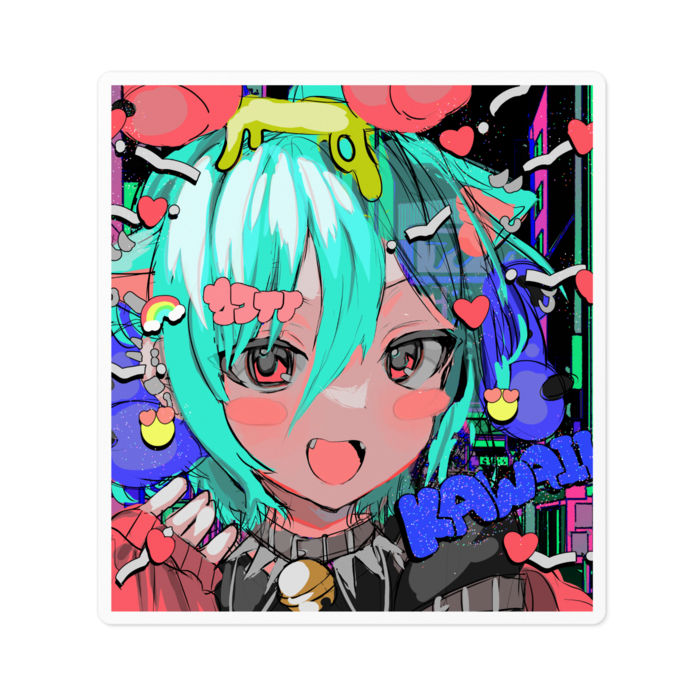 ステッカー - 100 x 100 (mm)